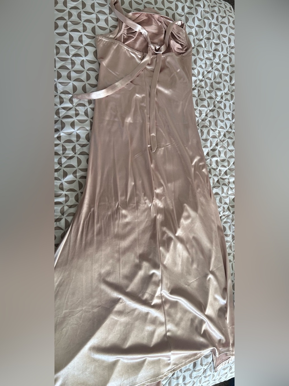SHEIN Blush Satin Slip Dress - Picture 3 of 6